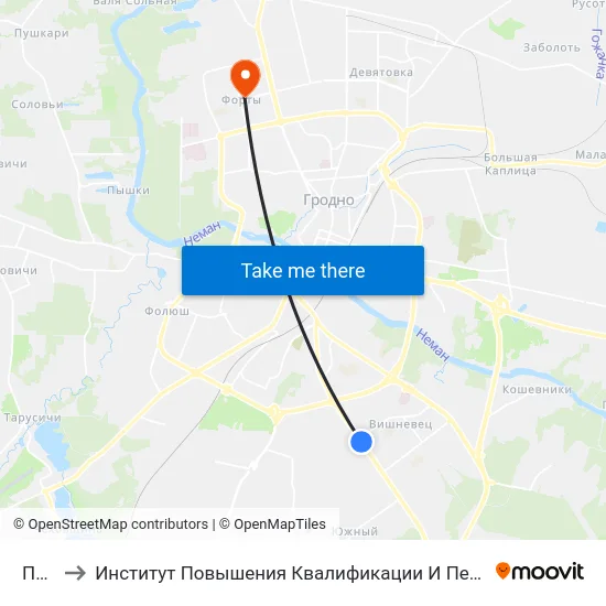 Почта to Институт Повышения Квалификации И Переподготовки Кадров Гргу map
