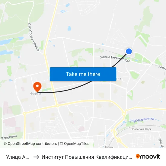 Улица Асфальтная to Институт Повышения Квалификации И Переподготовки Кадров Гргу map