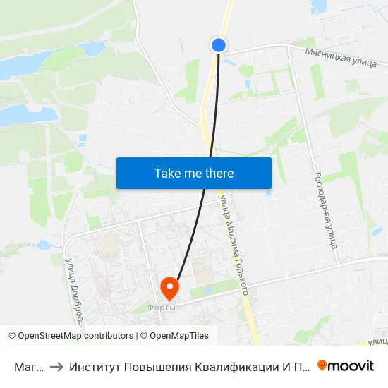 Магазин to Институт Повышения Квалификации И Переподготовки Кадров Гргу map