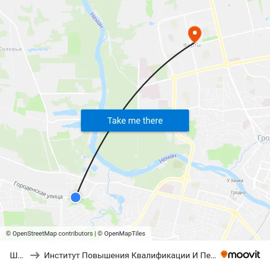 Школа to Институт Повышения Квалификации И Переподготовки Кадров Гргу map
