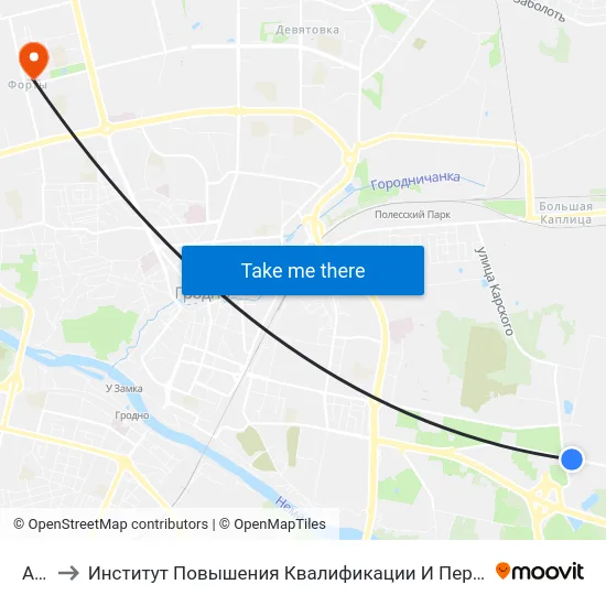 Азот to Институт Повышения Квалификации И Переподготовки Кадров Гргу map
