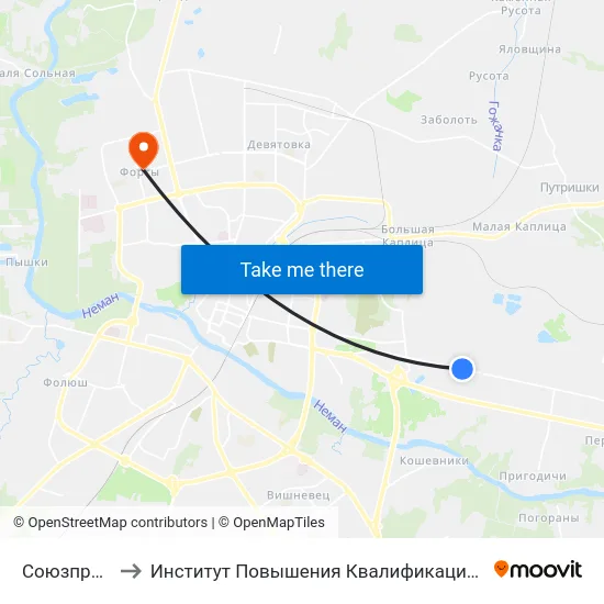 Союзпроммонтаж to Институт Повышения Квалификации И Переподготовки Кадров Гргу map