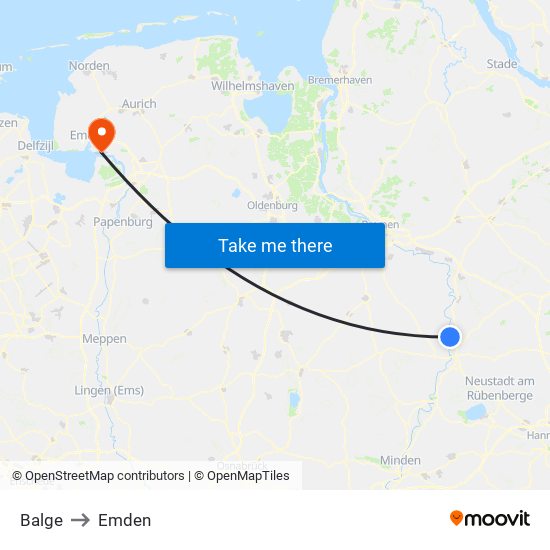 Balge to Emden map