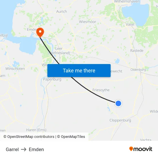Garrel to Emden map