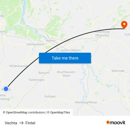 Vechta to Fintel map