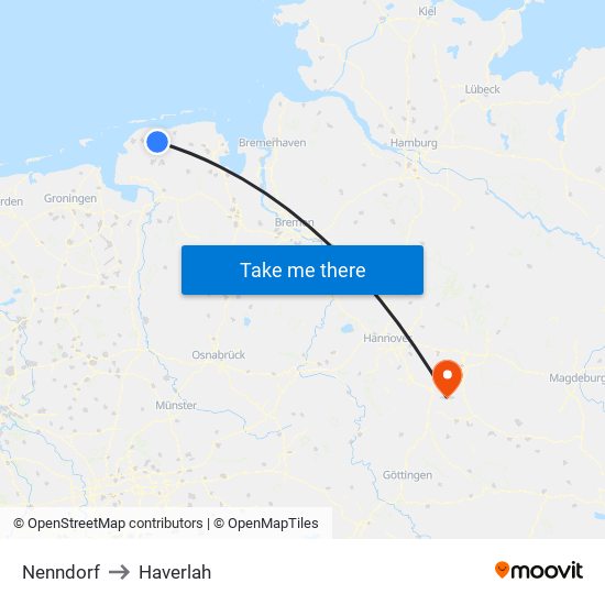 Nenndorf to Haverlah map