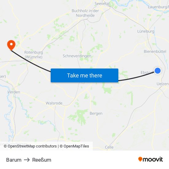 Barum to Reeßum map