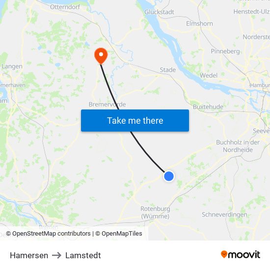 Hamersen to Lamstedt map