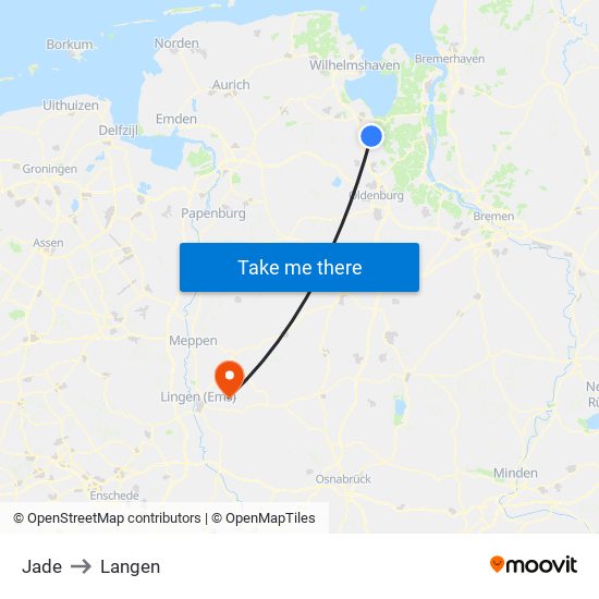 Jade to Langen map