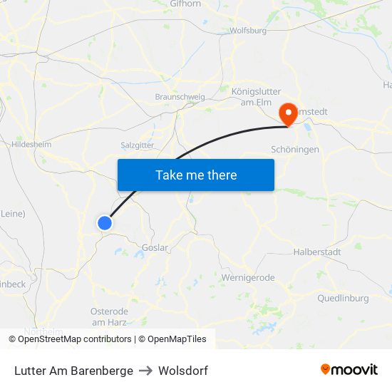 Lutter Am Barenberge to Wolsdorf map