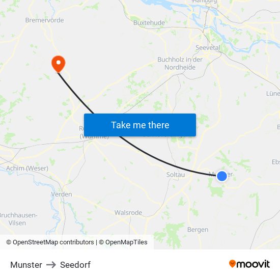 Munster to Seedorf map