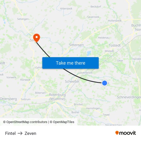 Fintel to Zeven map