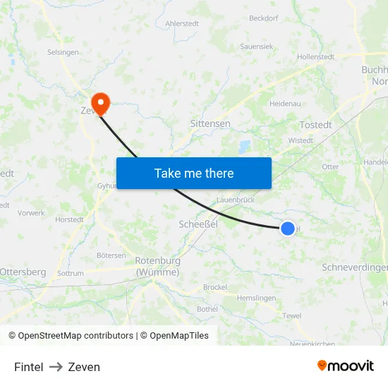 Fintel to Zeven map