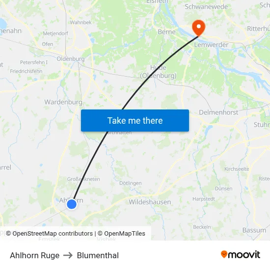 Ahlhorn Ruge to Blumenthal map