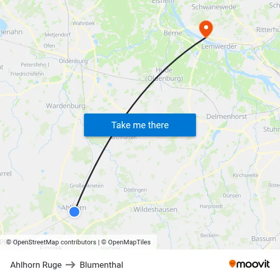 Ahlhorn Ruge to Blumenthal map