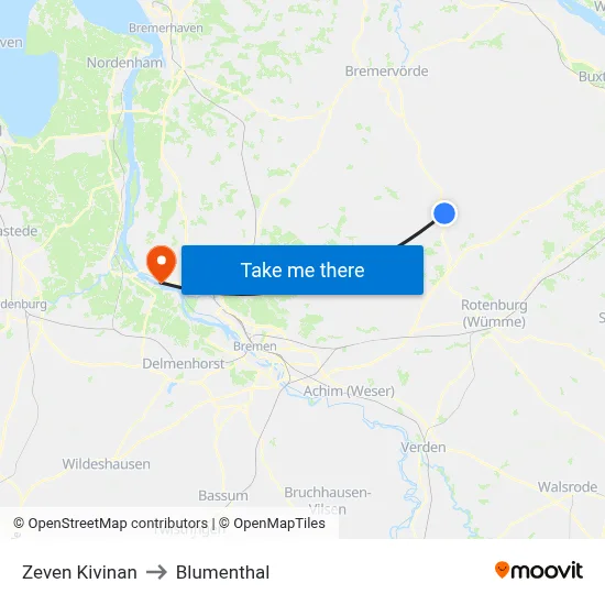 Zeven Kivinan to Blumenthal map