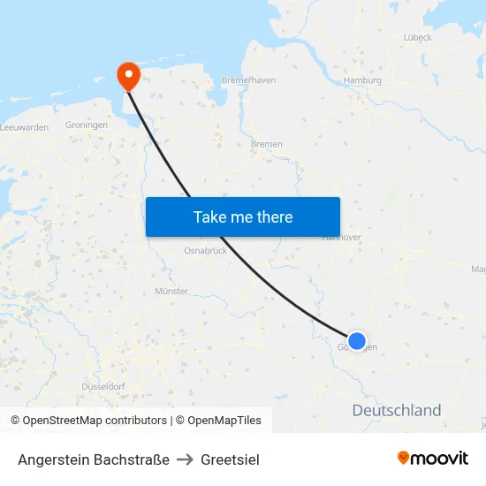 Angerstein Bachstraße to Greetsiel map