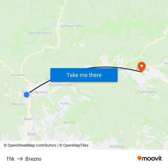 Thk to Brezno map