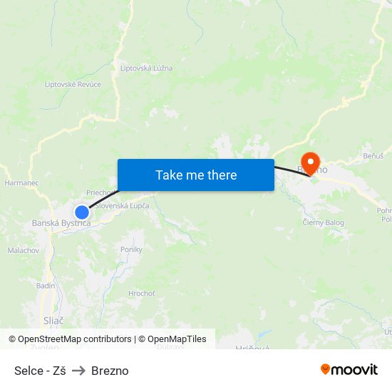 Selce - Zš to Brezno map