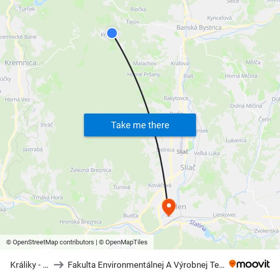 Králiky - Pažiť to Fakulta Environmentálnej A Výrobnej Technicky Tuzvo map