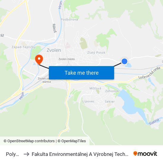 Polymat to Fakulta Environmentálnej A Výrobnej Technicky Tuzvo map