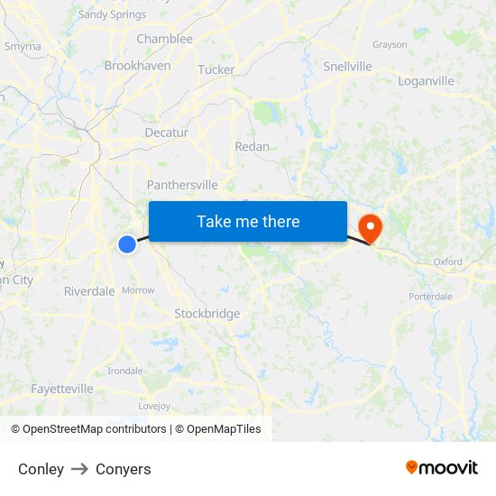 Conley to Conyers map