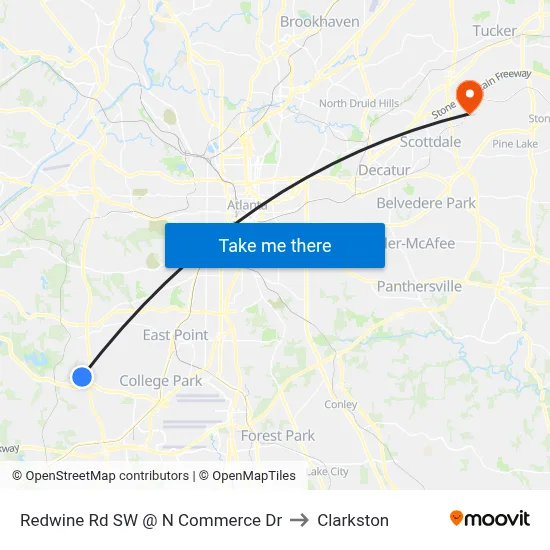 Redwine Rd SW @ N Commerce Dr to Clarkston map