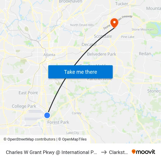 Charles W Grant Pkwy @ International Pkwy to Clarkston map