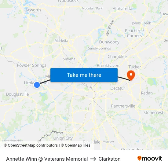 Annette Winn @ Veterans Memorial to Clarkston map