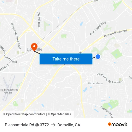 Pleasantdale Rd @ 3772 to Doraville, GA map