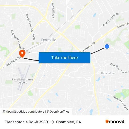 Pleasantdale Rd @ 3930 to Chamblee, GA map