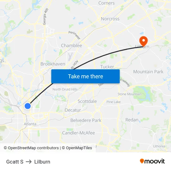 Gcatt S to Lilburn map