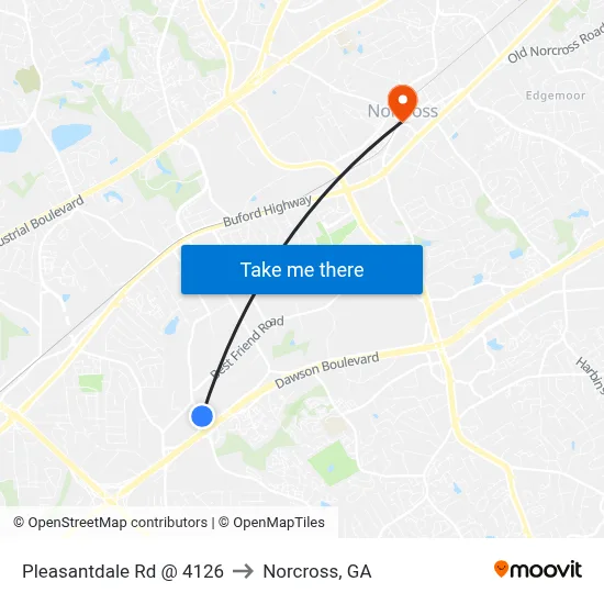 Pleasantdale Rd @ 4126 to Norcross, GA map
