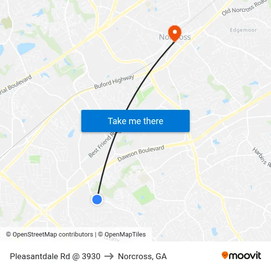 Pleasantdale Rd @ 3930 to Norcross, GA map