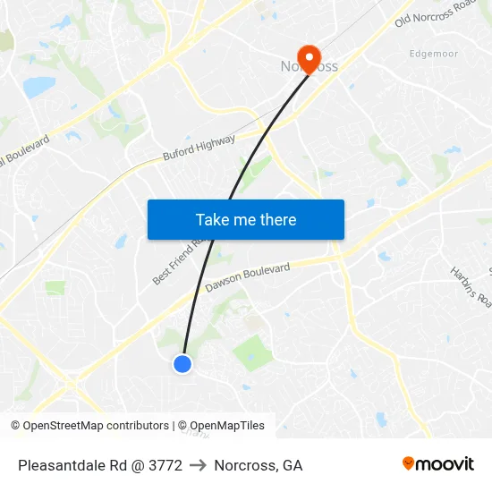Pleasantdale Rd @ 3772 to Norcross, GA map