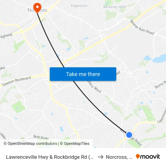 Lawrenceville Hwy & Rockbridge Rd (Walgr to Norcross, GA map