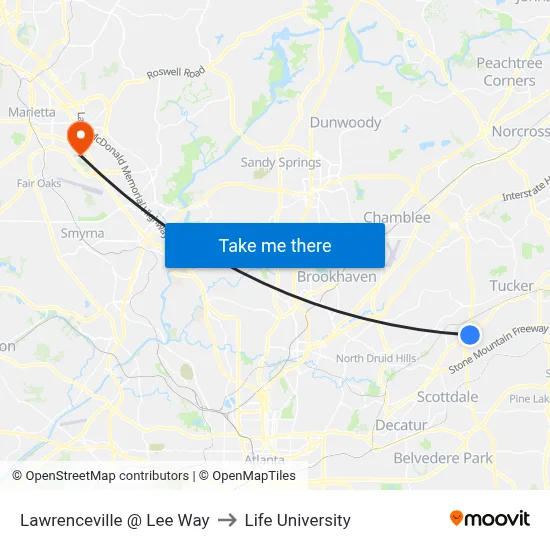 Lawrenceville @ Lee Way to Life University map