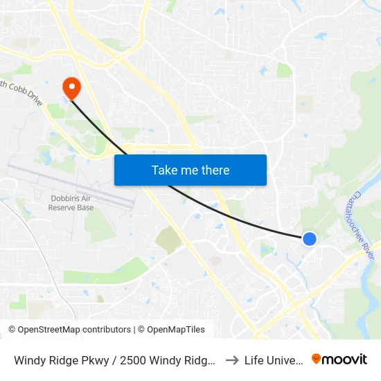Windy Ridge Pkwy / 2500 Windy Ridge Building to Life University map