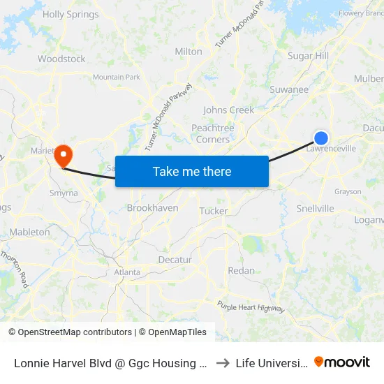 Lonnie Harvel Blvd @ Ggc Housing Ob to Life University map
