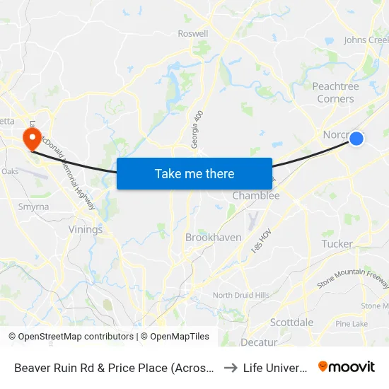 Beaver Ruin Rd & Price Place (Across) Ob to Life University map