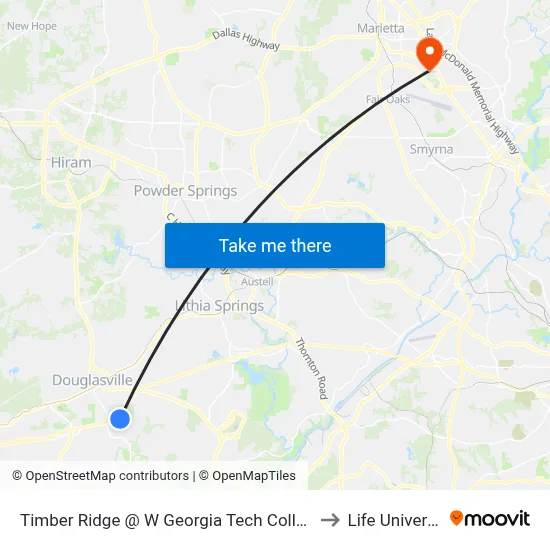 Timber Ridge @ W Georgia Tech College Ob to Life University map