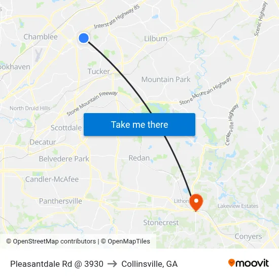 Pleasantdale Rd @ 3930 to Collinsville, GA map