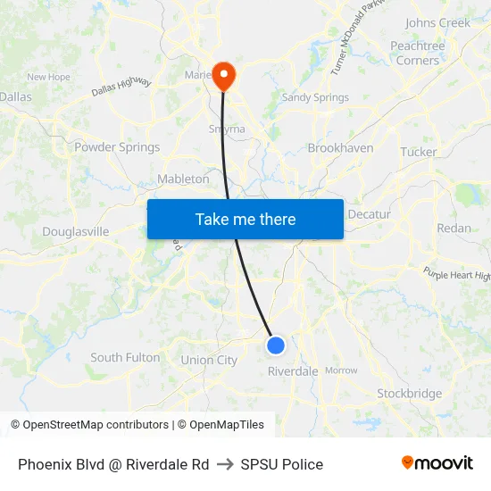 Phoenix Blvd @ Riverdale Rd to SPSU Police map