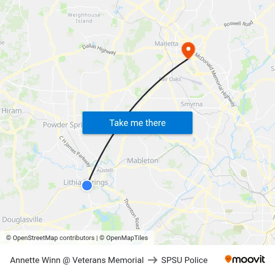 Annette Winn @ Veterans Memorial to SPSU Police map
