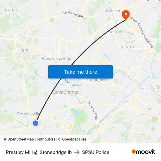 Prestley Mill @ Stonebridge Ib to SPSU Police map
