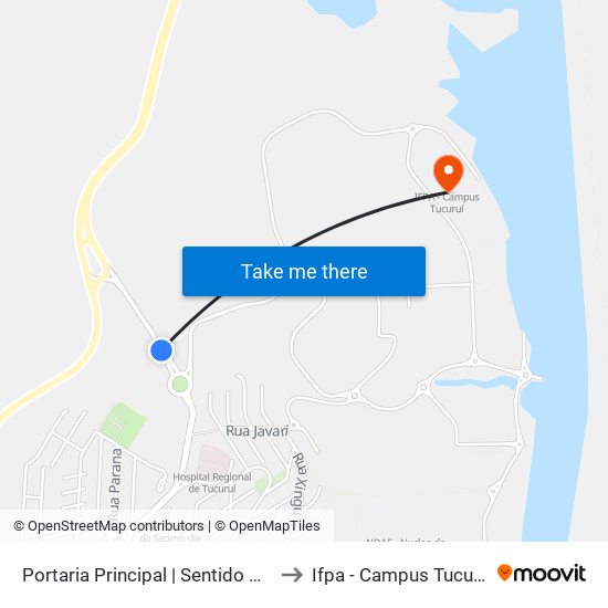 Portaria Principal | Sentido Vila to Ifpa - Campus Tucuruí map