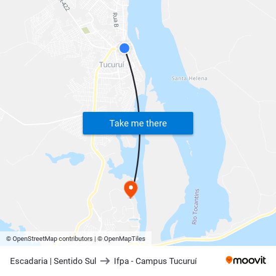 Escadaria | Sentido Sul to Ifpa - Campus Tucuruí map