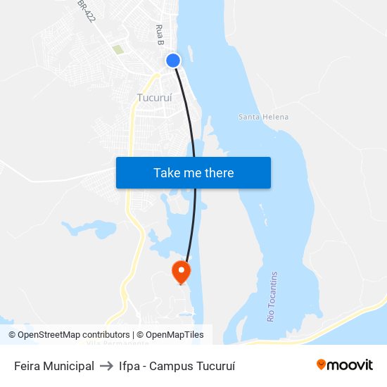Feira Municipal to Ifpa - Campus Tucuruí map