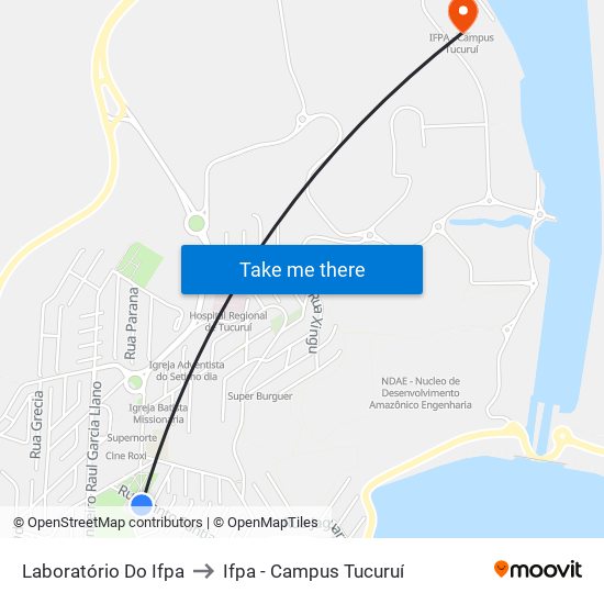 Laboratório Do Ifpa to Ifpa - Campus Tucuruí map