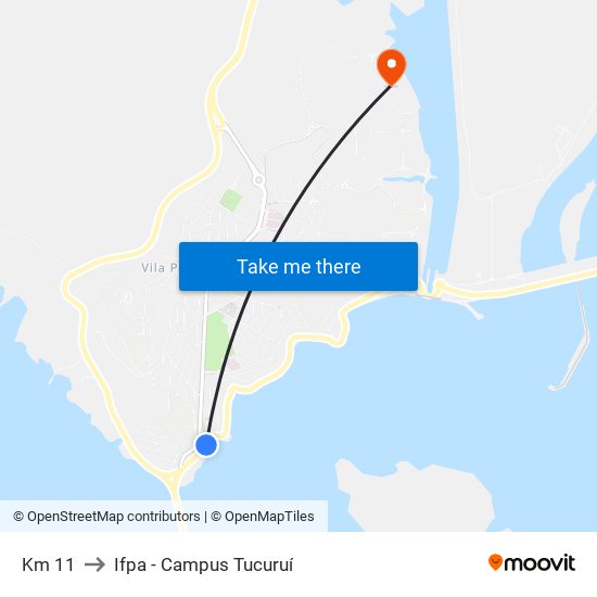 Km 11 to Ifpa - Campus Tucuruí map